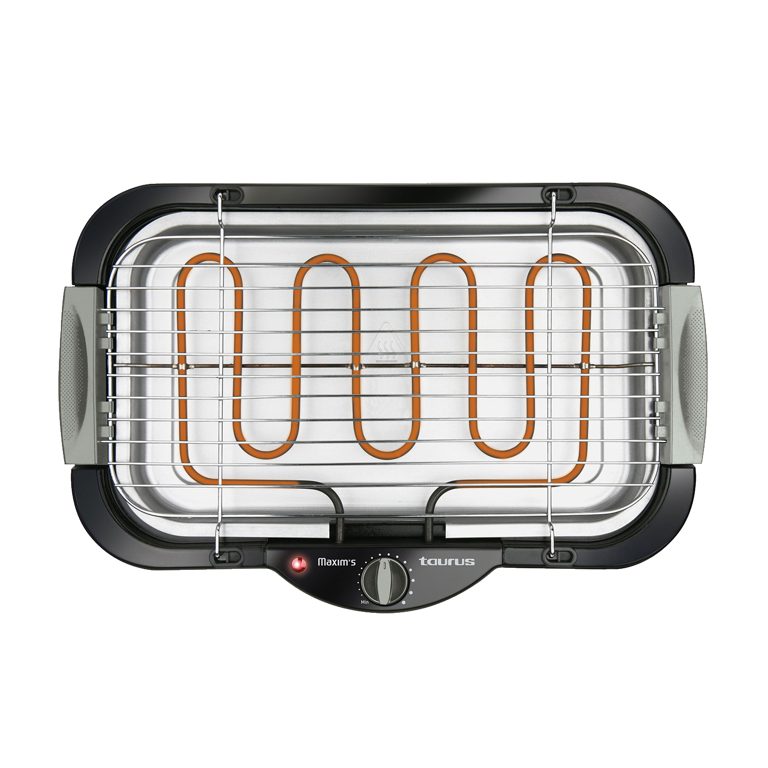 Barbacoa Taurus Maxims 968435 electrica grill de 2000 w 968.435 potencia 2000w termostato regulable y iii – parrilla ajustable 2 alturas sin patas bandeja agua interior exterior