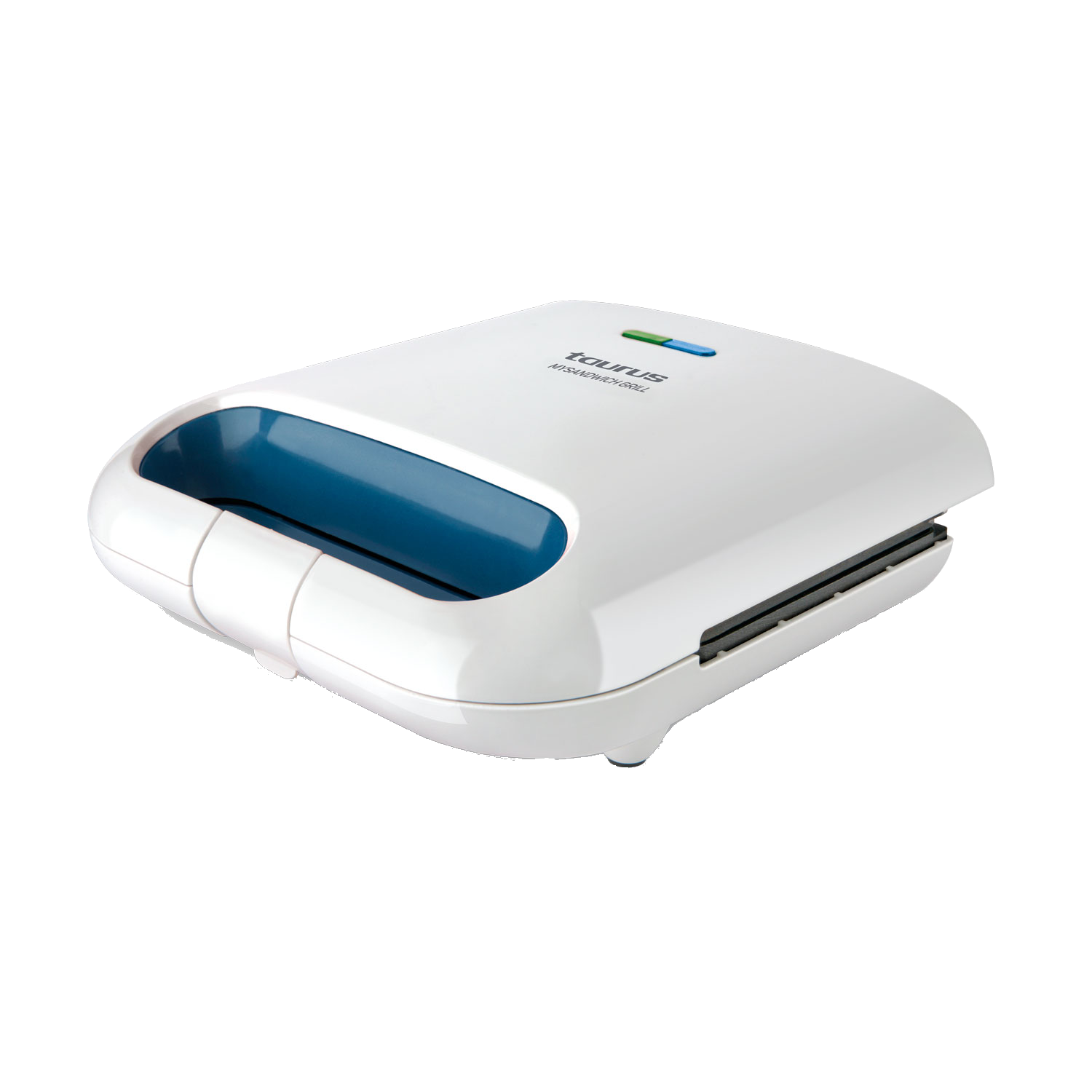 Sandwichera - Taurus My Sandwich Grill, Potencia 800W, Placas antiadherentes, Capacidad 2 sandwiches, Blanco