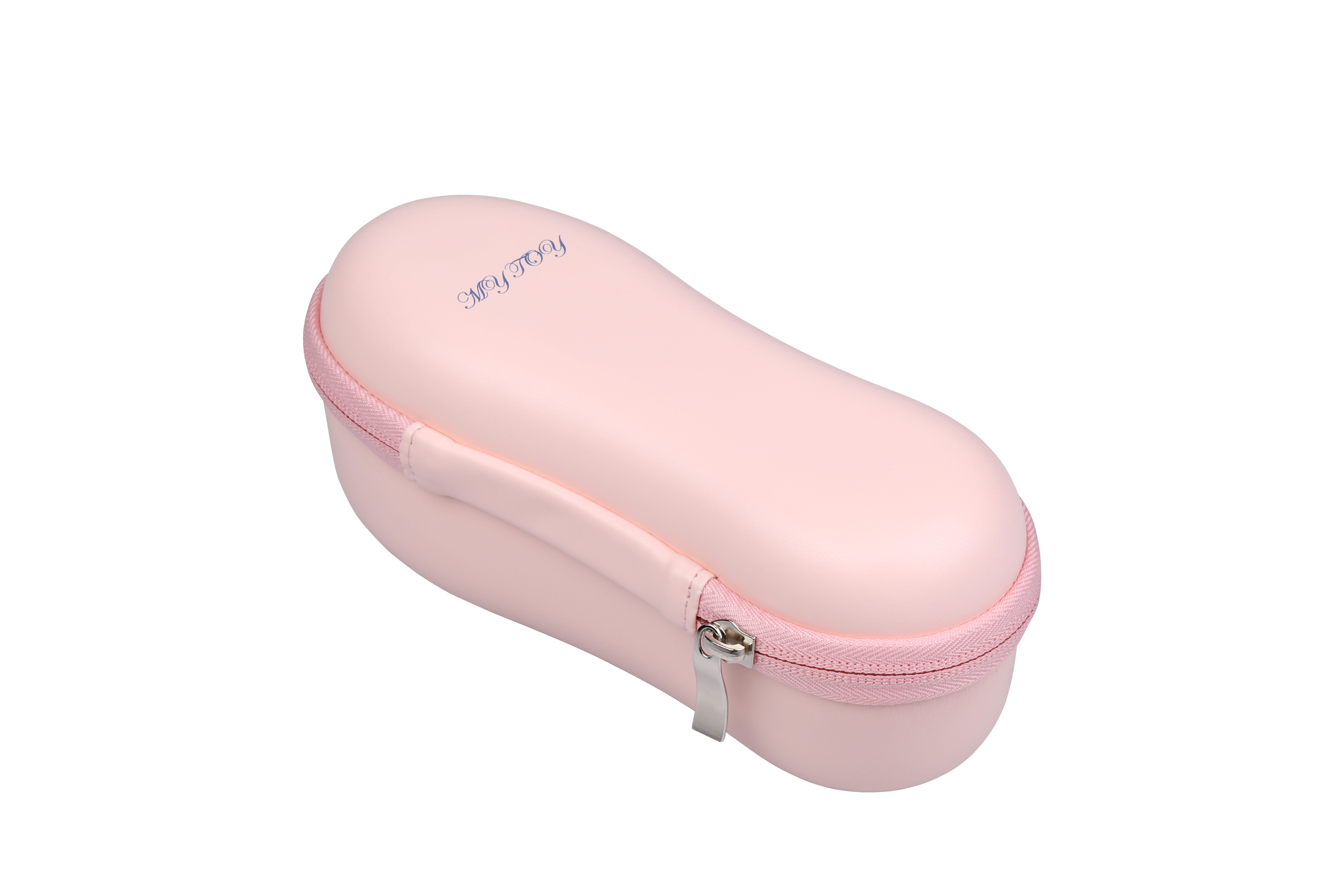 Funda - NK CPER32001, Para Satisfyer Pro2, Poliuretano, Con cremallera, Rosa y blanco