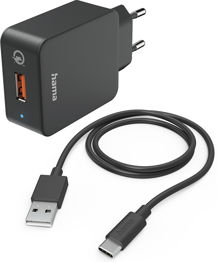 HAMA 201625 Reislader USB-C QC 19.5 W Zwart afbeelding
