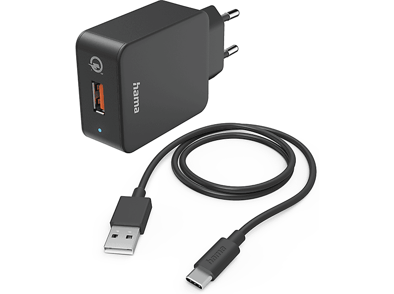 Hama 201625 Reislader Usb-c Qc 19.5 W Zwart