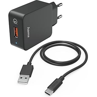HAMA 201625 Reislader USB-C QC 19.5 W Zwart