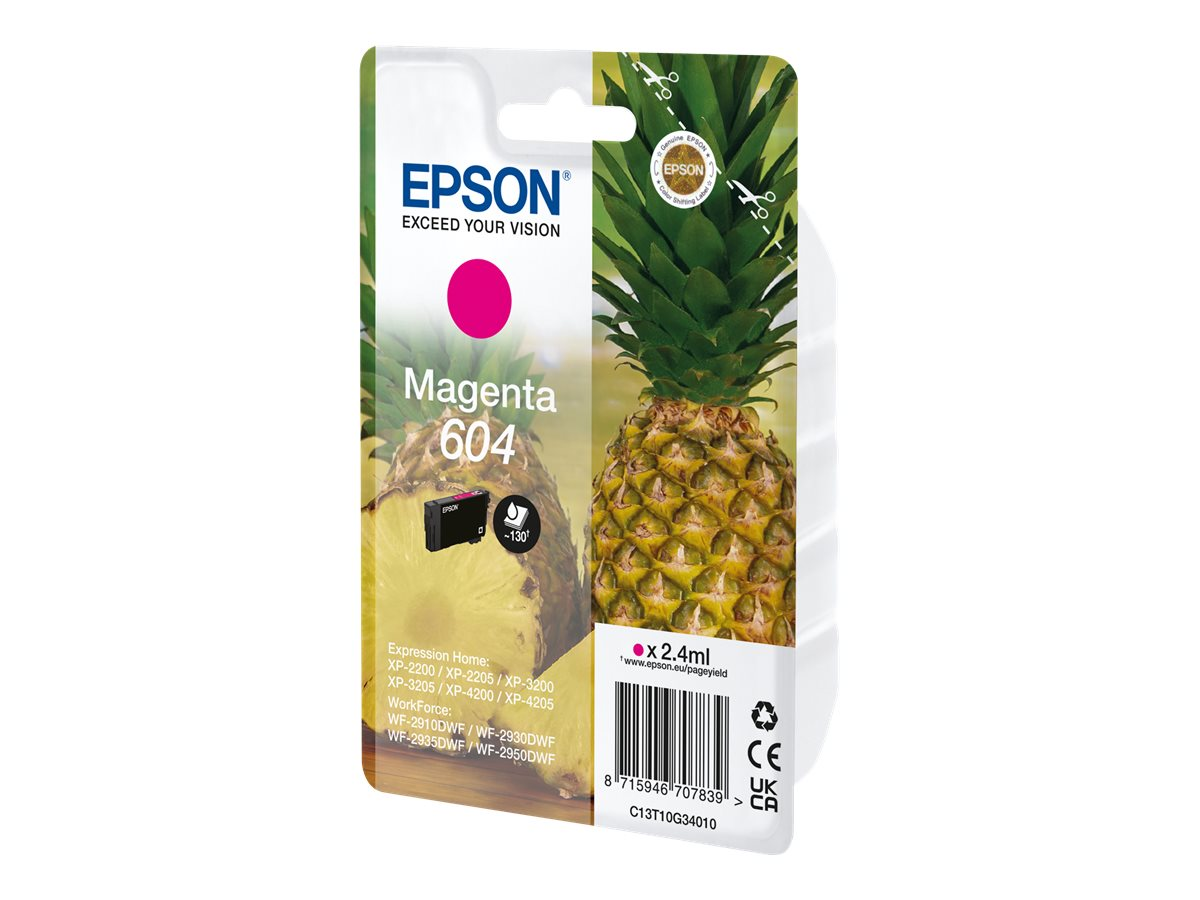 EPSON 604 Singlepack Tintenpatrone (C13T10G34010) Magenta