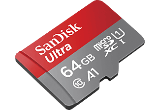SANDISK Ultra, Micro-SDXC Flash-Speicherkarte, 64 GB, 140 MB/s