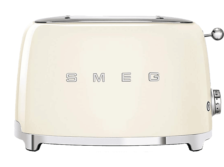 Smeg TSF02CREU Tostadora 2 Ranuras Largas 1500W Crema