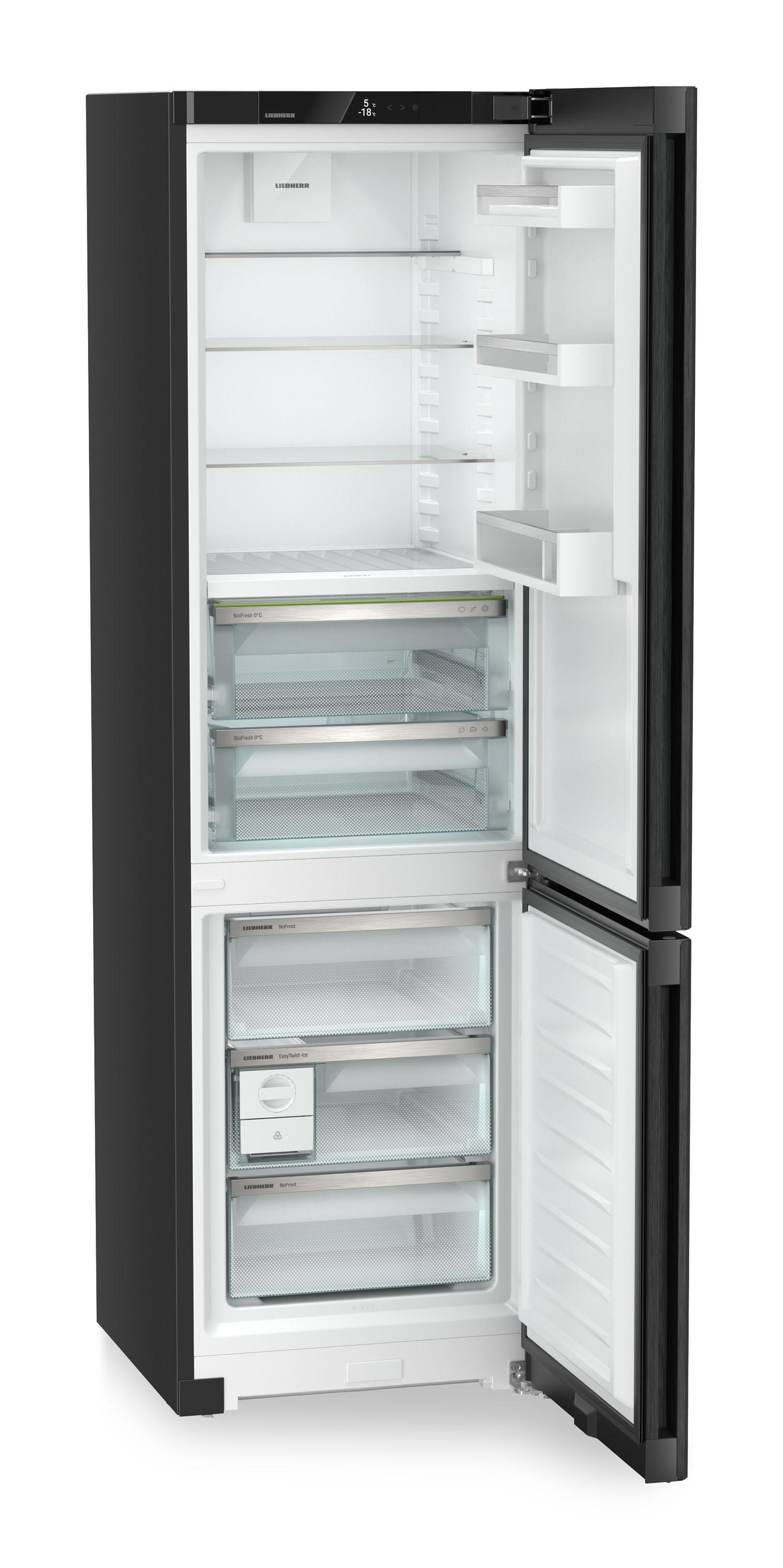 LIEBHERR CBNbda 5723 Plus Plus Kühlgefrierkombination (A, 360 l, 2015 mm hoch, BlackSteel)