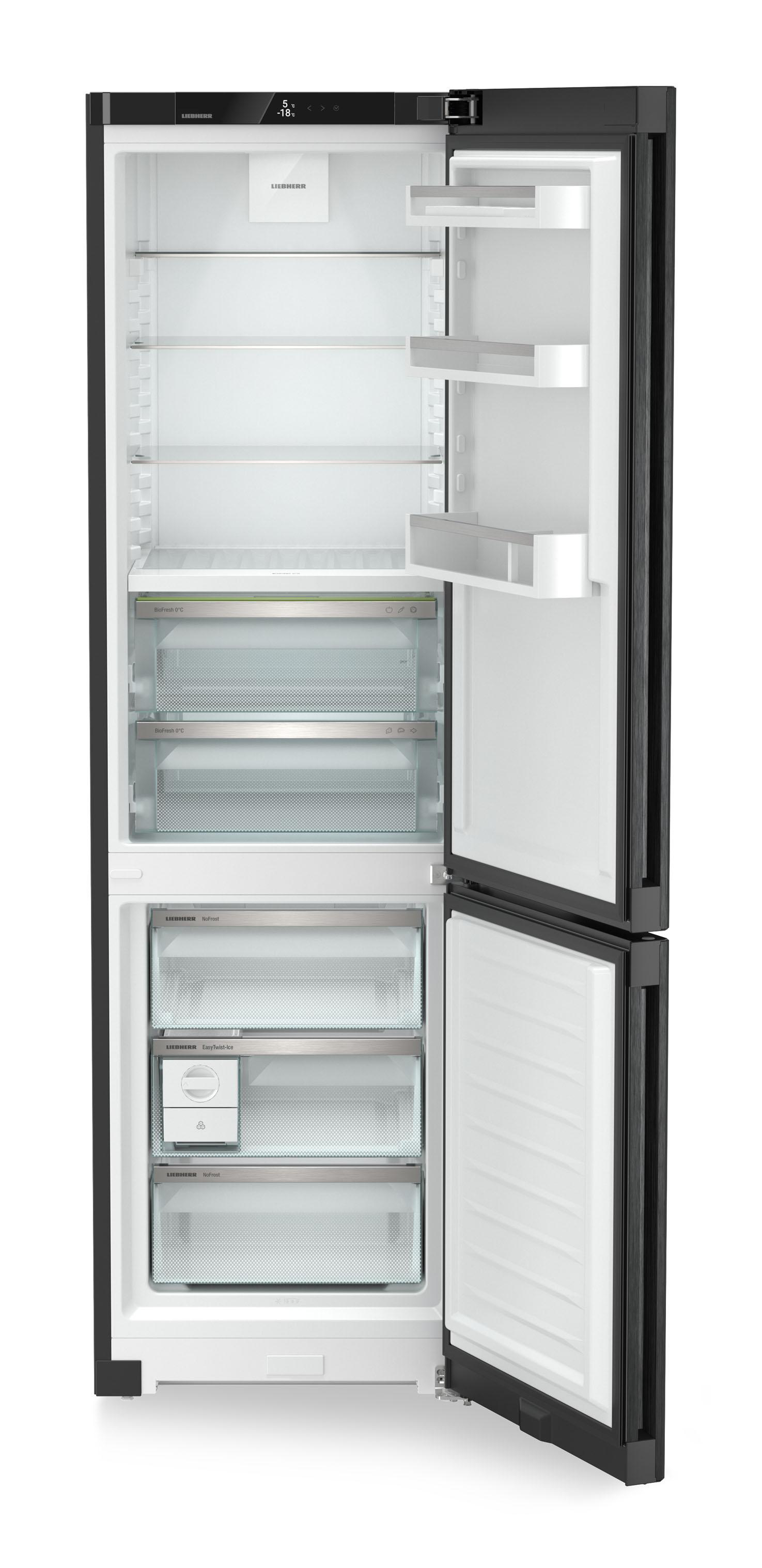 LIEBHERR CBNbda 5723 Plus Plus Kühlgefrierkombination (A, 360 l, 2015 mm hoch, BlackSteel)