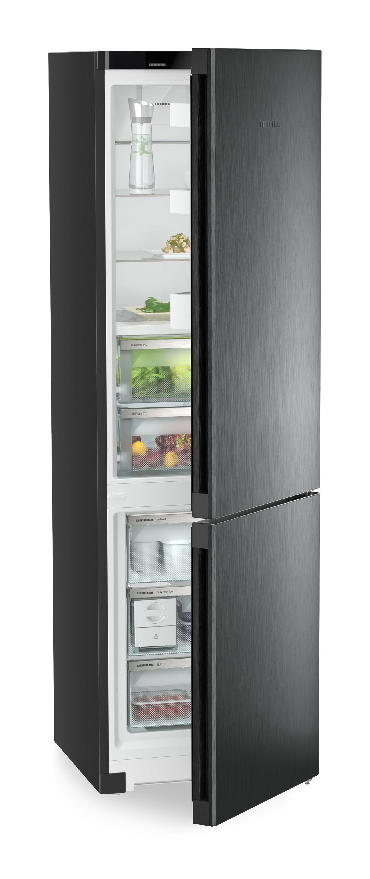LIEBHERR CBNbda 5723 Plus Plus Kühlgefrierkombination (A, 360 l, 2015 mm hoch, BlackSteel)