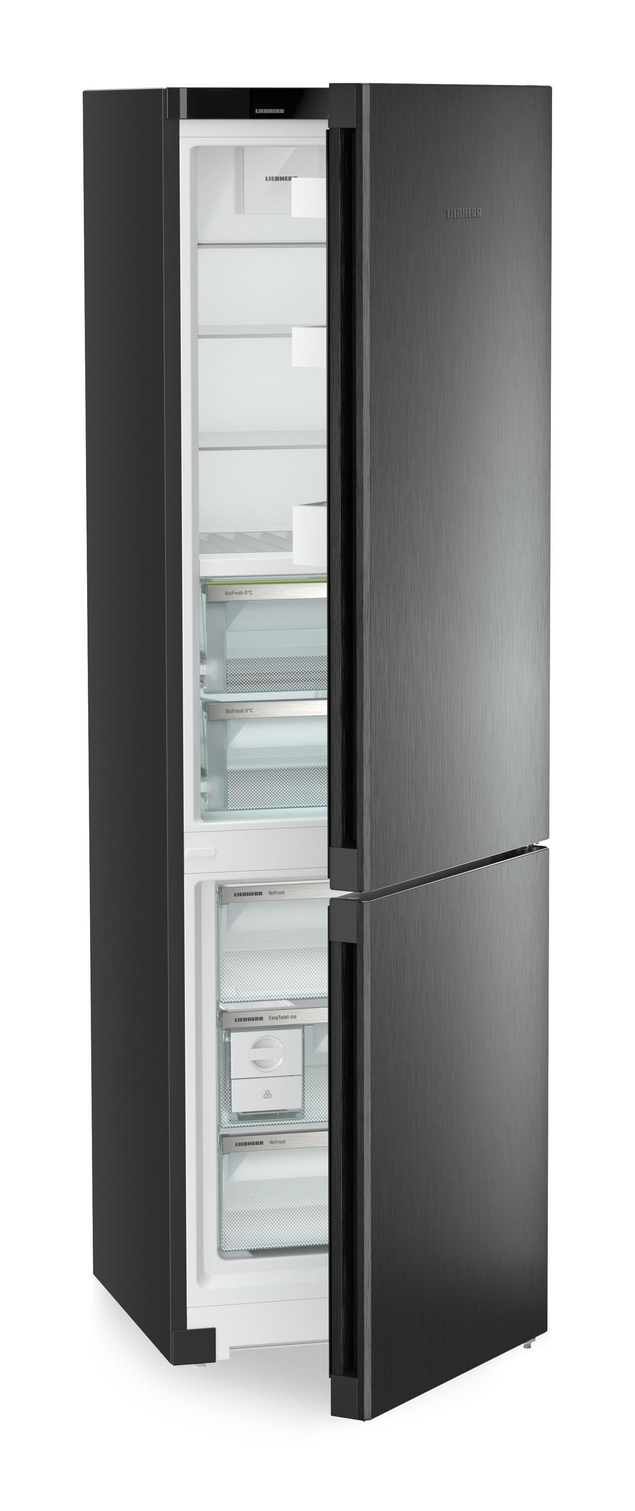 LIEBHERR CBNbda 5723 Plus Plus Kühlgefrierkombination (A, 360 l, 2015 mm hoch, BlackSteel)