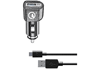 Cargador USB para coche CBRHUKITQCT, Universal, 18W, USB - C,