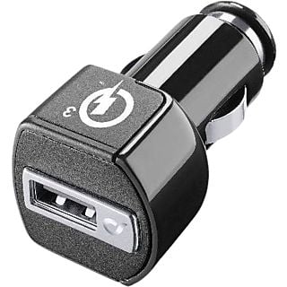 Cargador USB para coche - CellularLine CBRHUKITQCT, Universal, 18W, USB - C, Negro