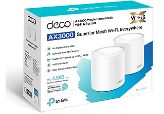 TP-LINK Deco X50(2-Pack) 3000 MBPS 2’li Ev Wi-Fi 6 Sistemi Router Beyaz_4