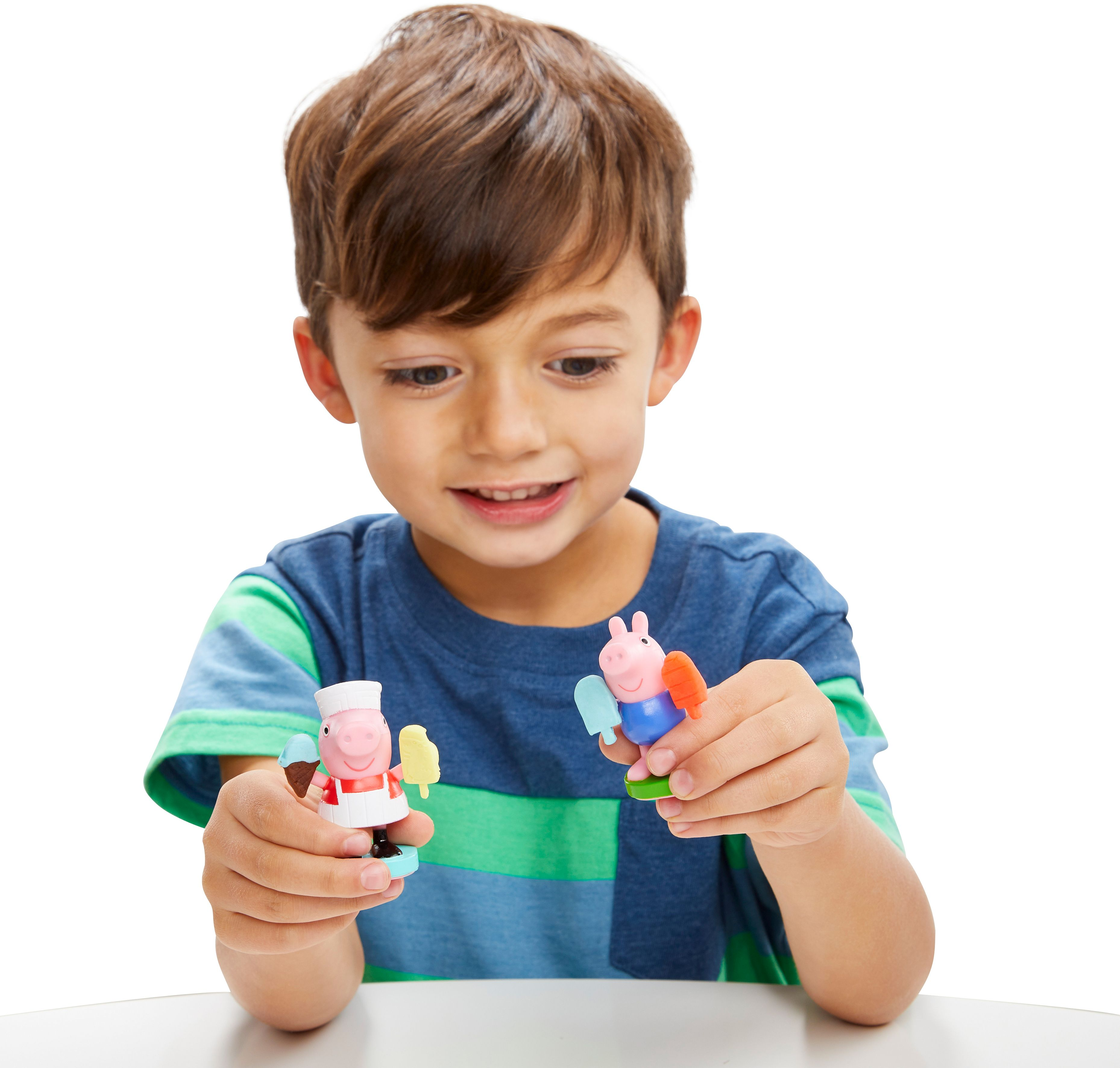 HASBRO GAMING Play Doh Peppas Ice Cream Playset Spielset, Mehrfarbig