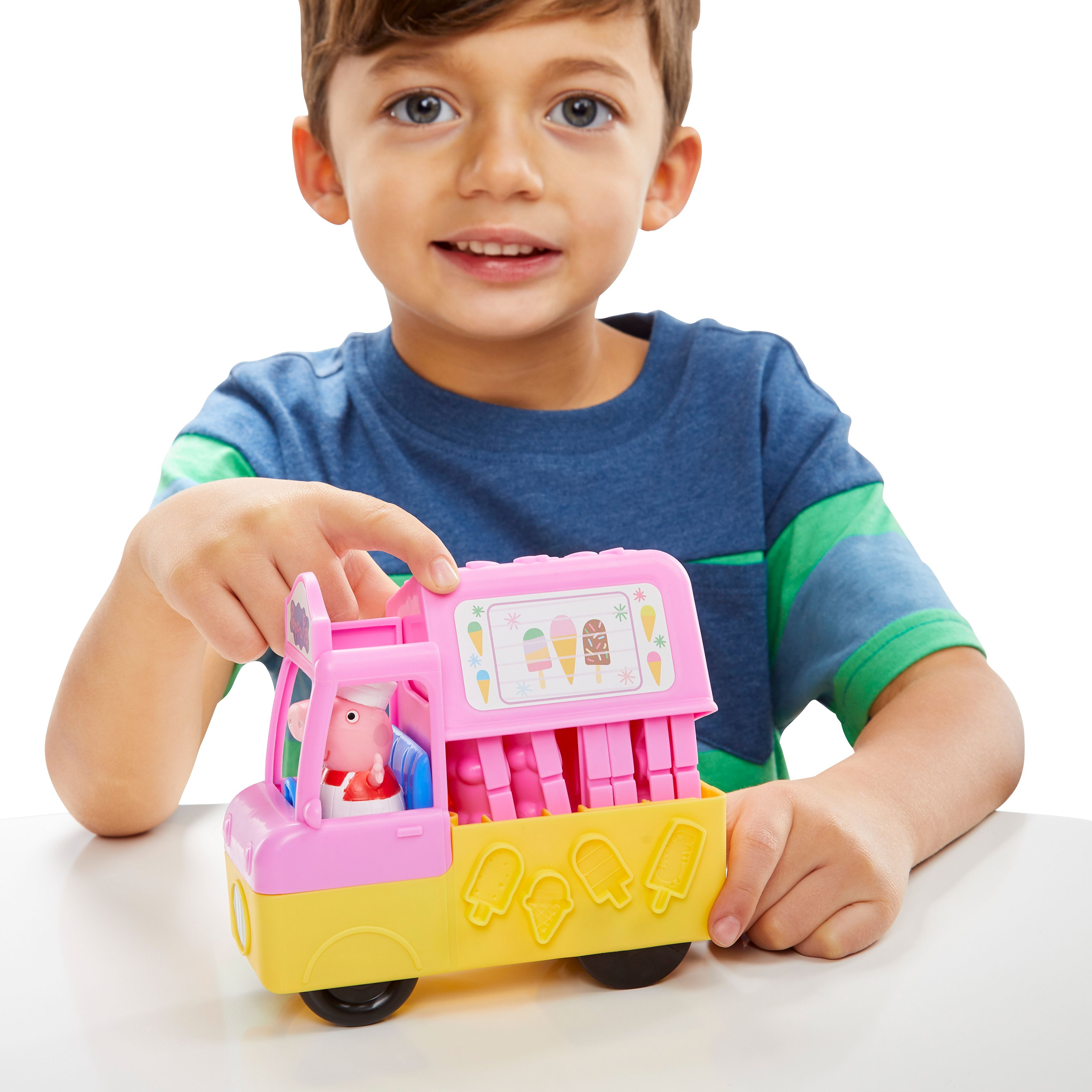 HASBRO GAMING Play Doh Peppas Ice Cream Playset Spielset, Mehrfarbig