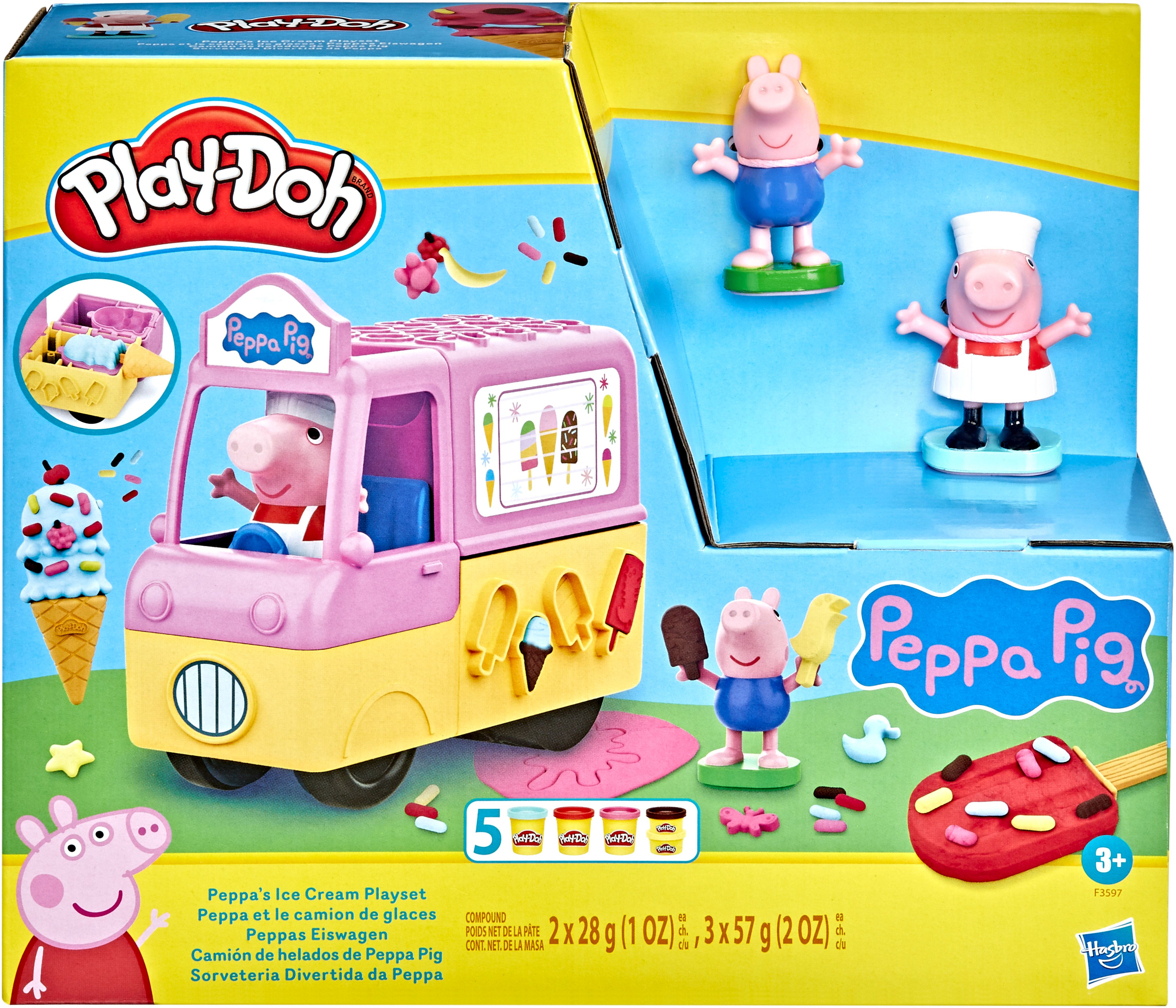 HASBRO GAMING Doh Play Playset Spielset, Cream Ice Peppas Mehrfarbig