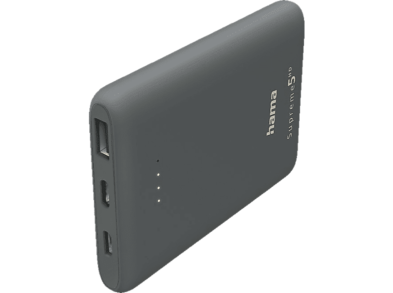 Hama Powerbank Supreme 5hd 5000 Mah Zwart (00201671)