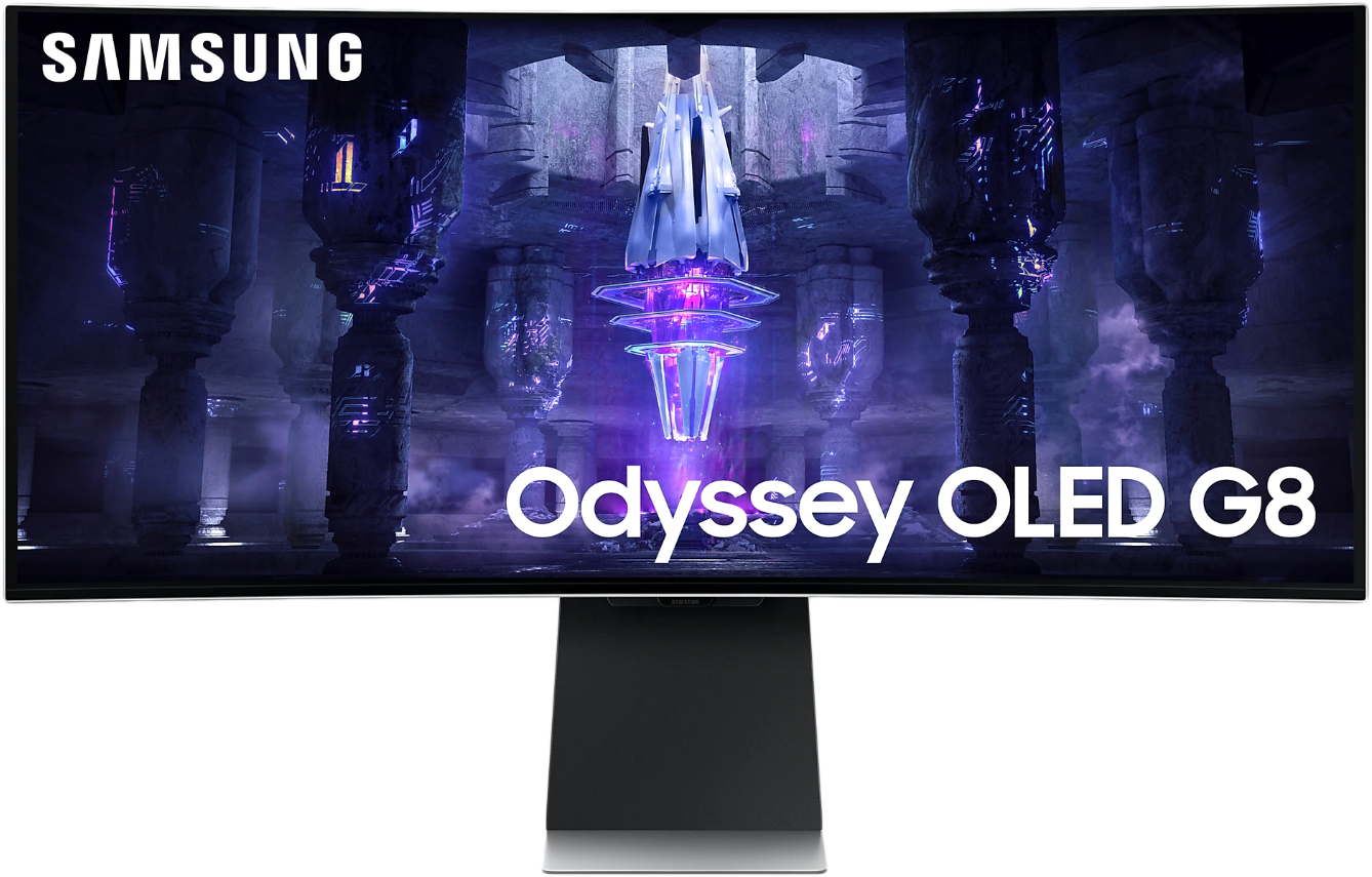 SAMSUNG Odyssey G8 S34BG850SUXEN 34'' Ívelt UWQHD 175 Hz 21:9 FreeSync OLED Gamer Monitor