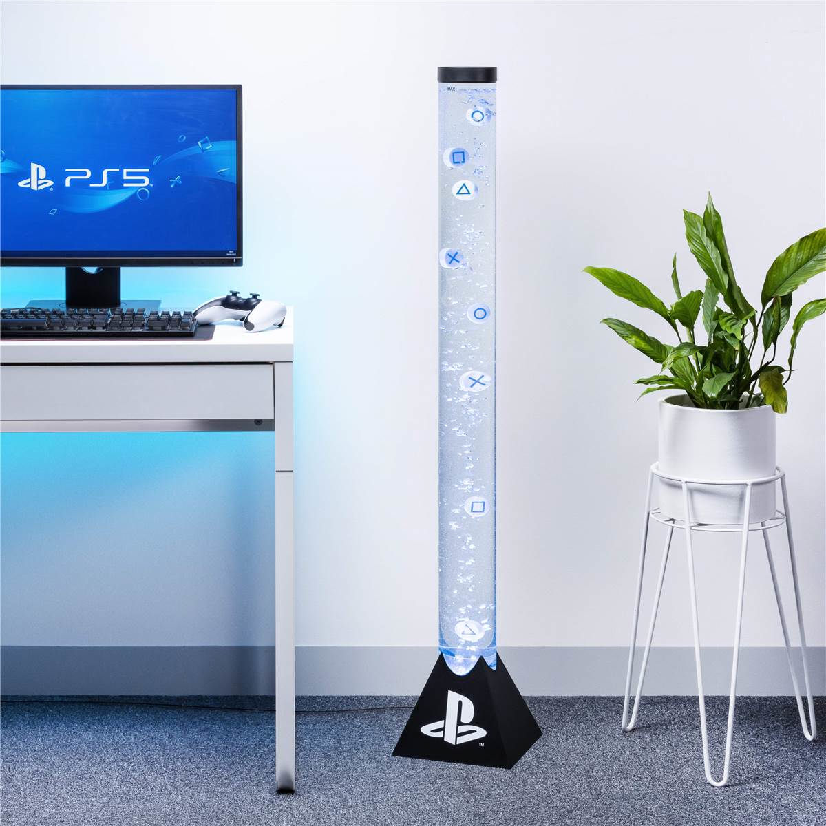 PALADONE PlayStation XL Icons Flow - Lumière de décoration (Transparent/noir/blanc)