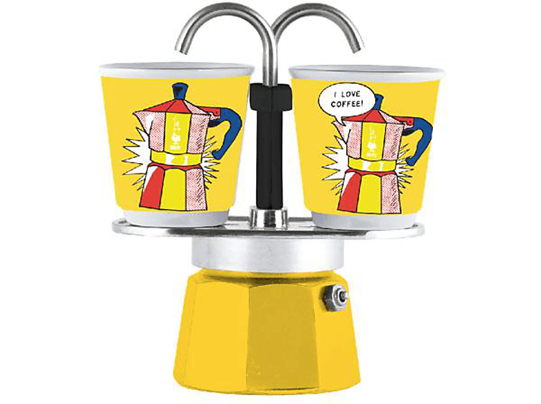 Bialetti 1405 Mini Express Espressokocher-Set Arte Collection Lichtenstein