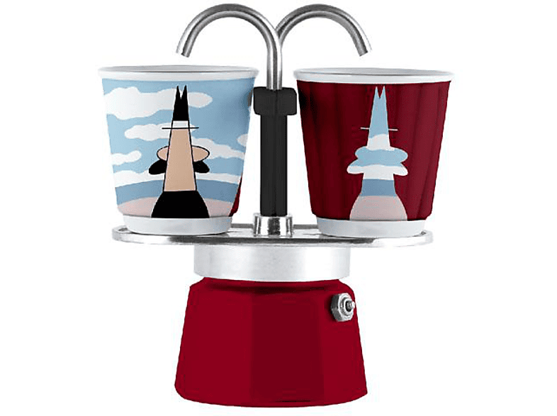 Bialetti 1406 Mini Express Espressokocher-Set Arte Collection Magritte