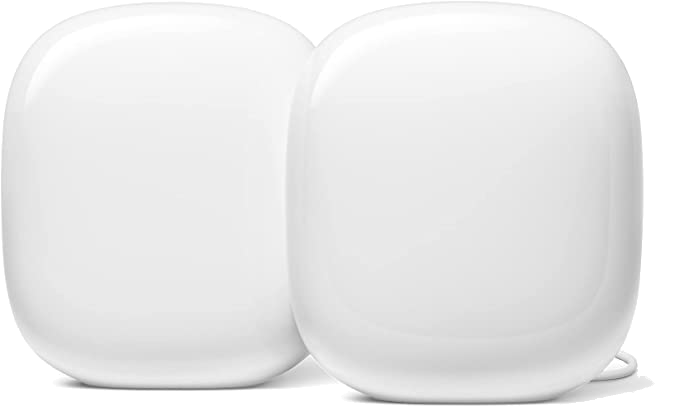 Router Wifi Google nest pro 4.2 gbits mumimo blanco 0.45 kg 2 piezas 6e sistema de para el hogar fiable con buena velocidad y cobertura en toda la