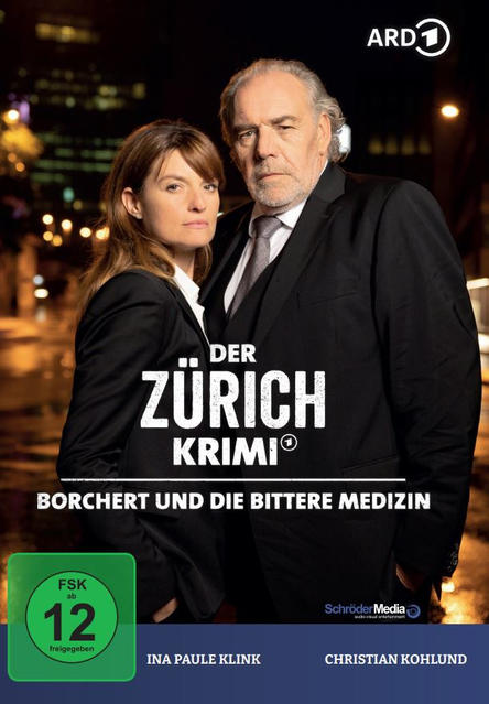 DVD-Cover für 'Der Zürich Krimi' mit zwei Personen vor einem Stadtbild-Hintergrund.