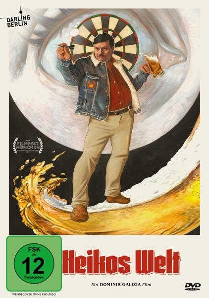 DVD-Cover, ein Mann hält Bier und Dart vor einer Dartscheibe.