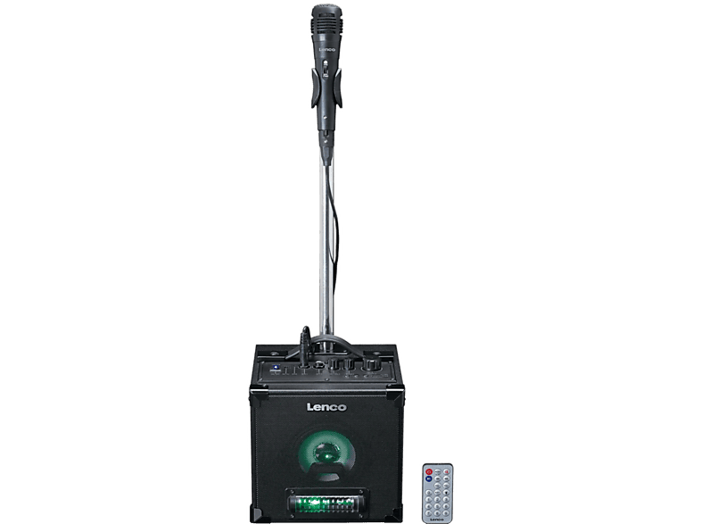 LENCO Draadloze karaoke-luidspreker met LED verlichtingen (BTC-070BK)