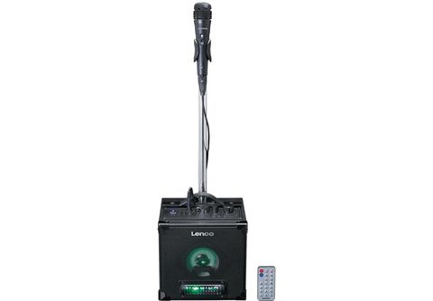 LENCO Enceinte Karaoke sans fil avec lumières LED (BTC-070BK)