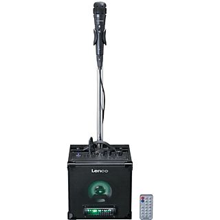LENCO Draadloze karaoke-luidspreker met LED verlichtingen (BTC-070BK)