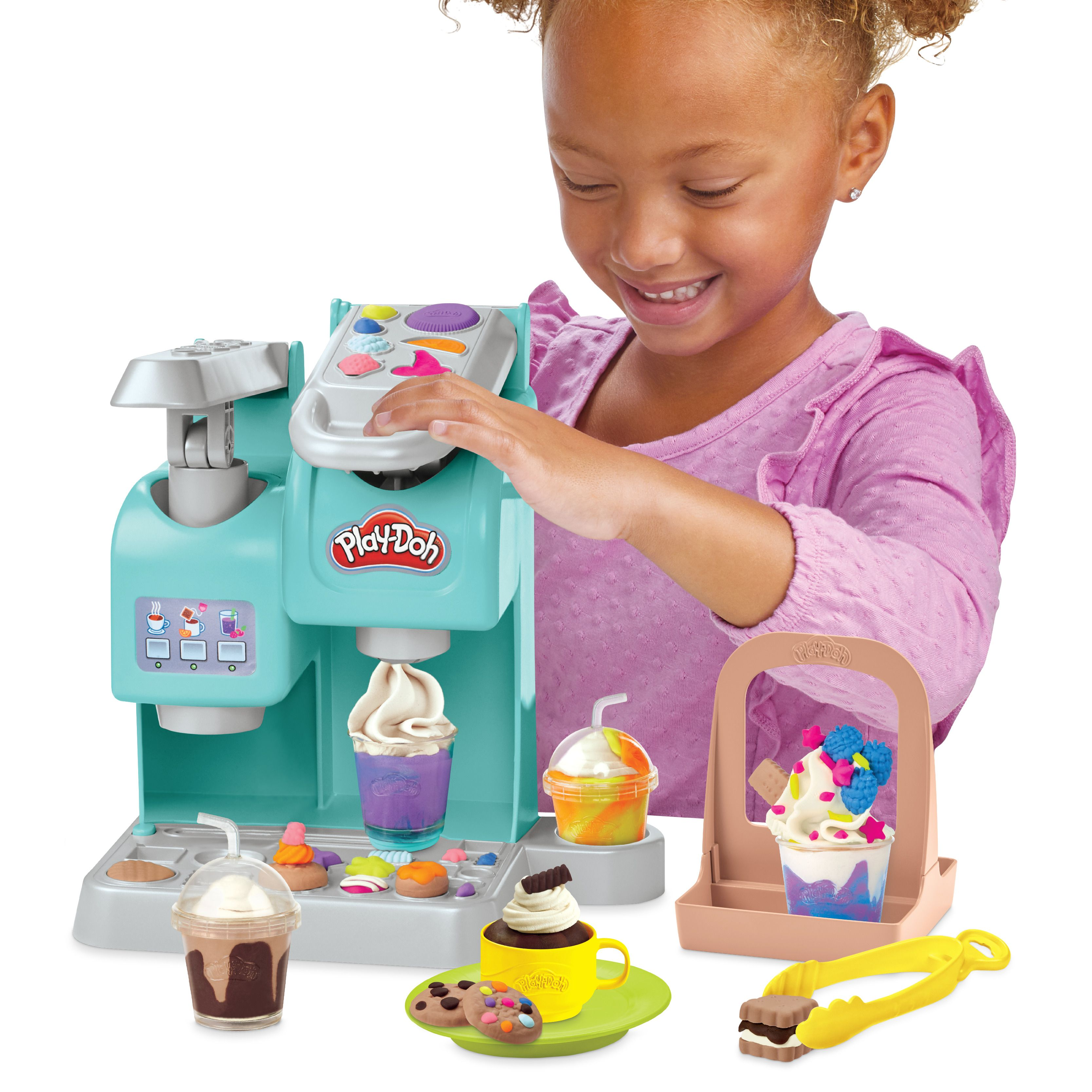 HASBRO GAMING Play-Doh Knetspaß Café Spielset, Mehrfarbig