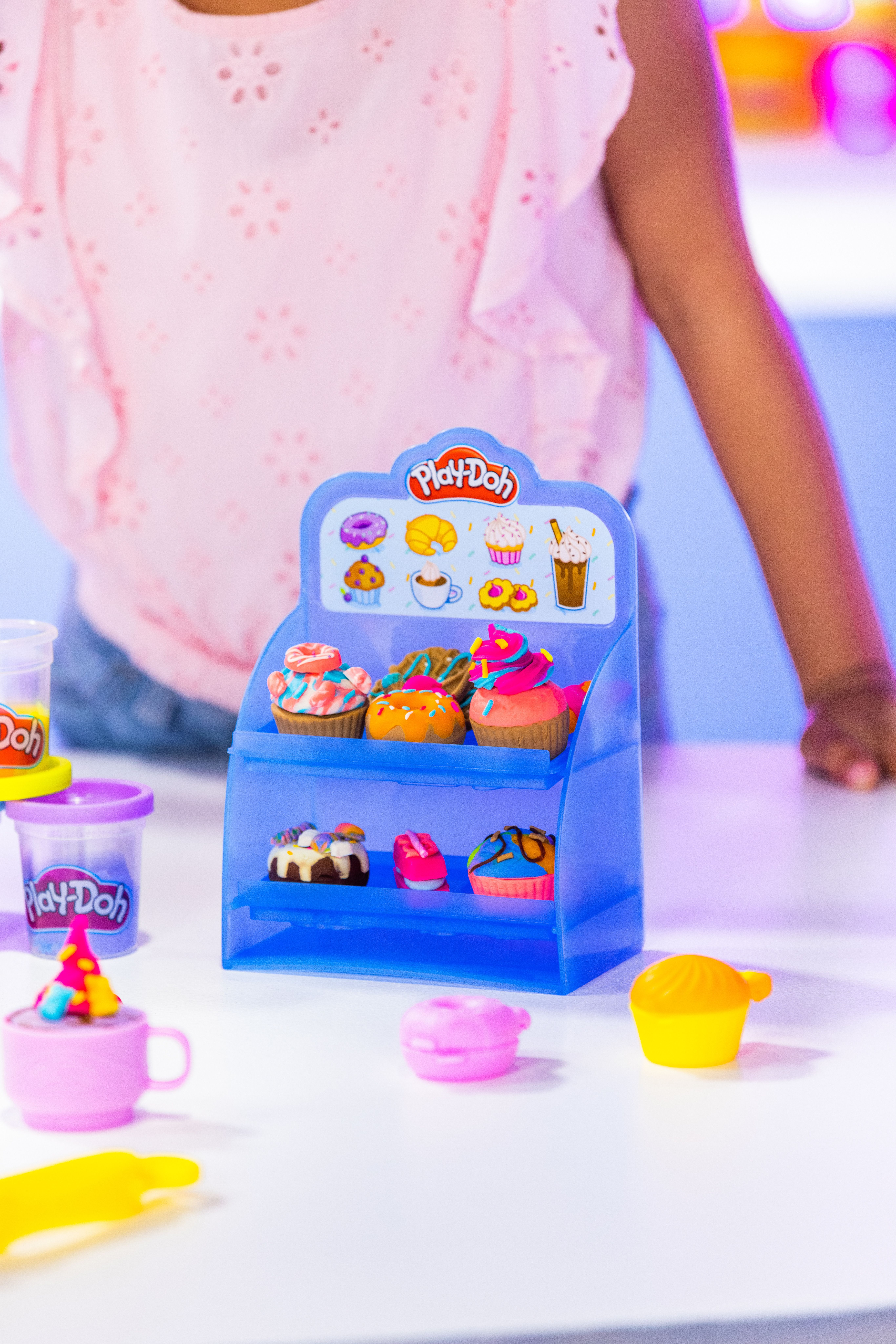 HASBRO GAMING Play-Doh Knetspaß Café Spielset, Mehrfarbig