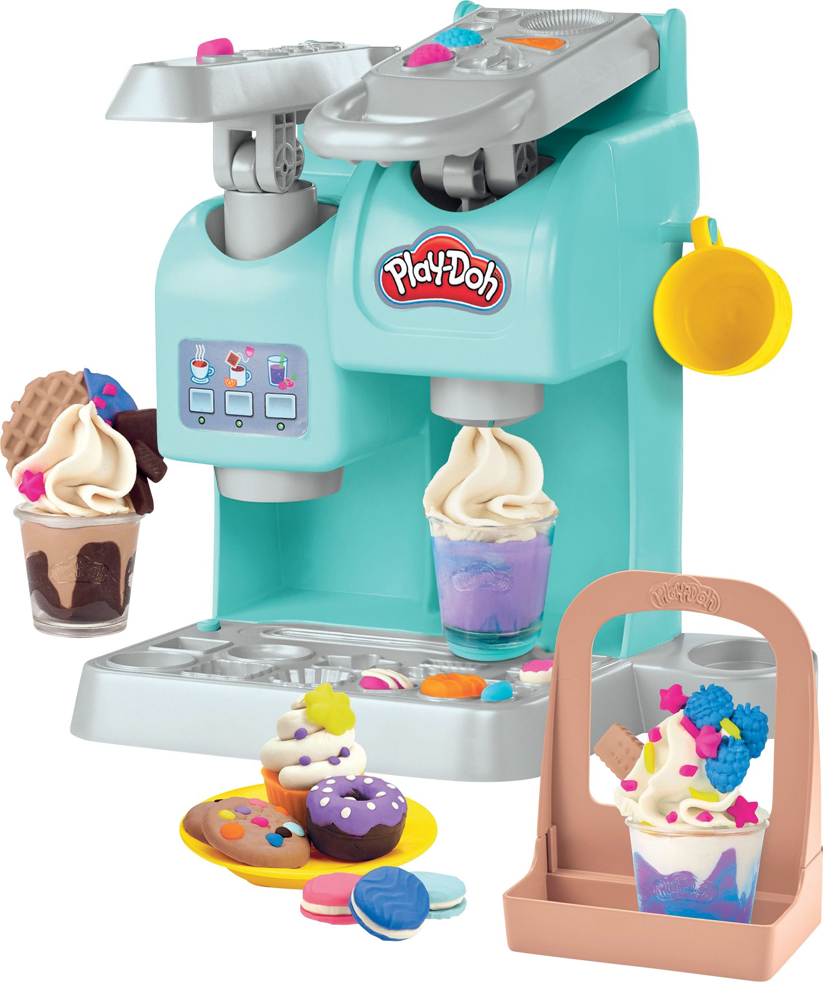 HASBRO GAMING Play-Doh Knetspaß Café Spielset, Mehrfarbig