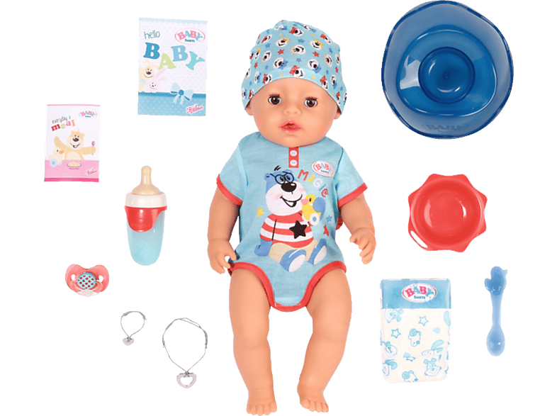 Magic BABY ZAPF CREATION born 834992 Babypuppe Zapf Boy Mehrfarbig 43cm