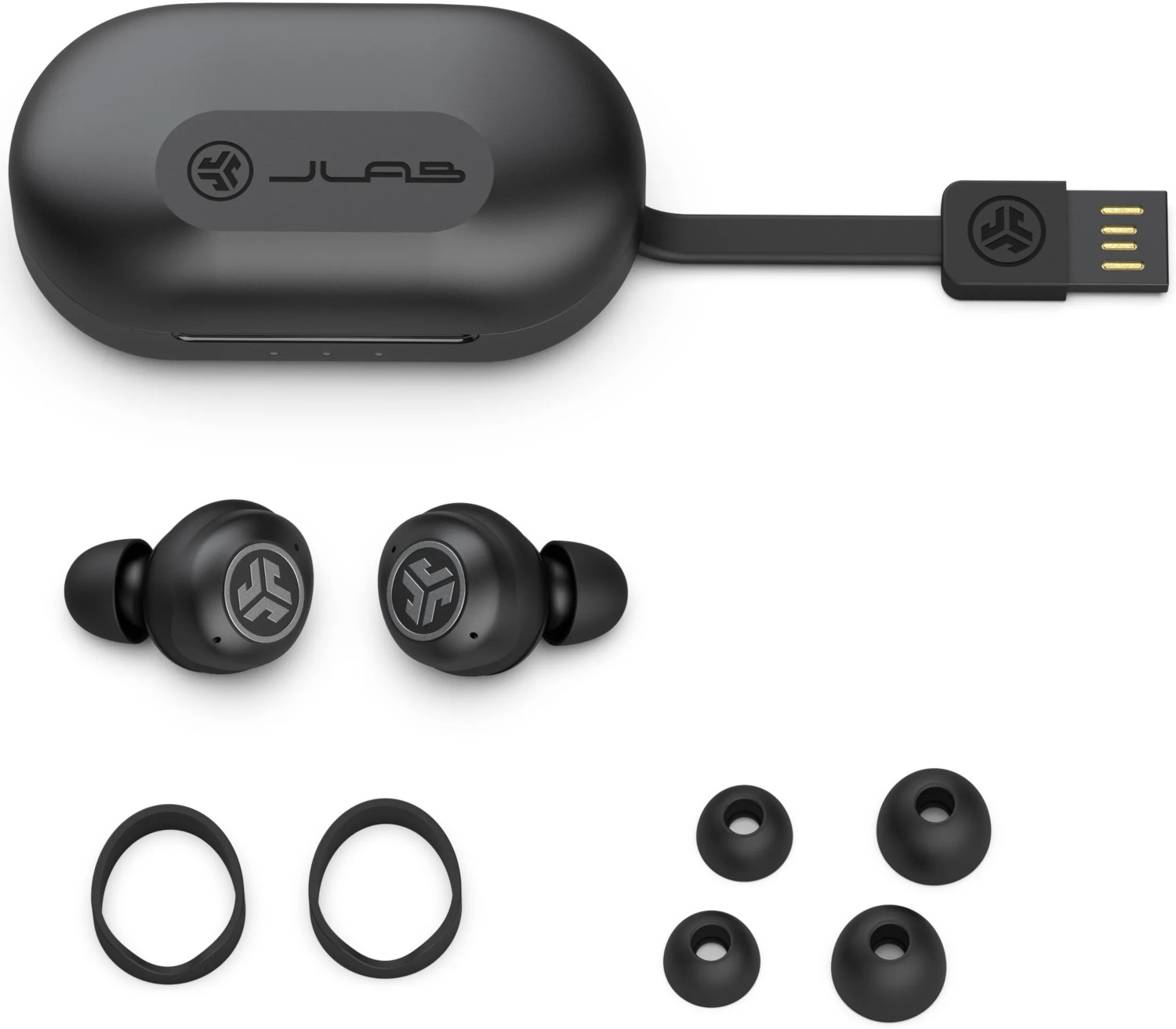 JLAB Écouteurs sans fil Air Pro Noir (IEUEBJBAIRPRORBLK82) In-ear Oreillettes sans fil Noir