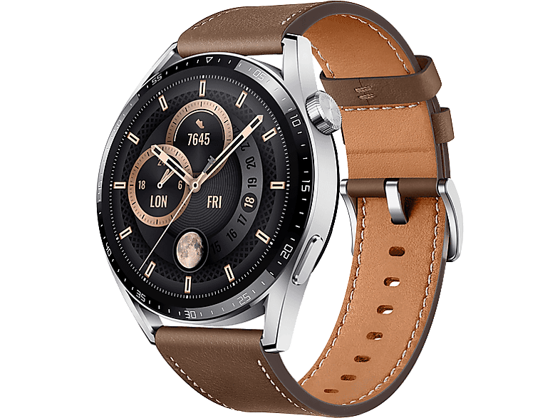 Smartwatch Huawei New Classic Watch GT3, 46mm Classic, 14 días, Ritmo cardiaco, SPo2, IA+100