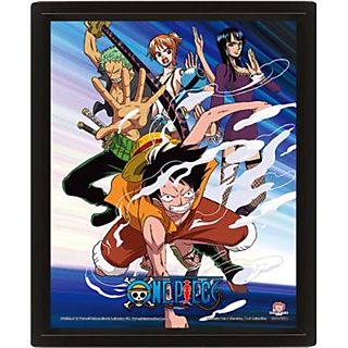 Póster 3D - SHERWOOD One Piece Straw Hat Pirates, Efecto 3D, Multicolor
