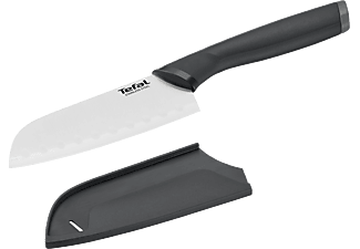 TEFAL K22136 Comfort Kapaklı 12 cm Santoku Bıçağı Siyah