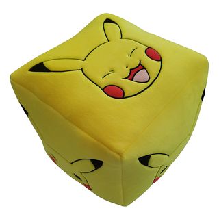 LYO Pokémon Cube - Pikachu - Dés en peluche (Jaune / noir / rouge)