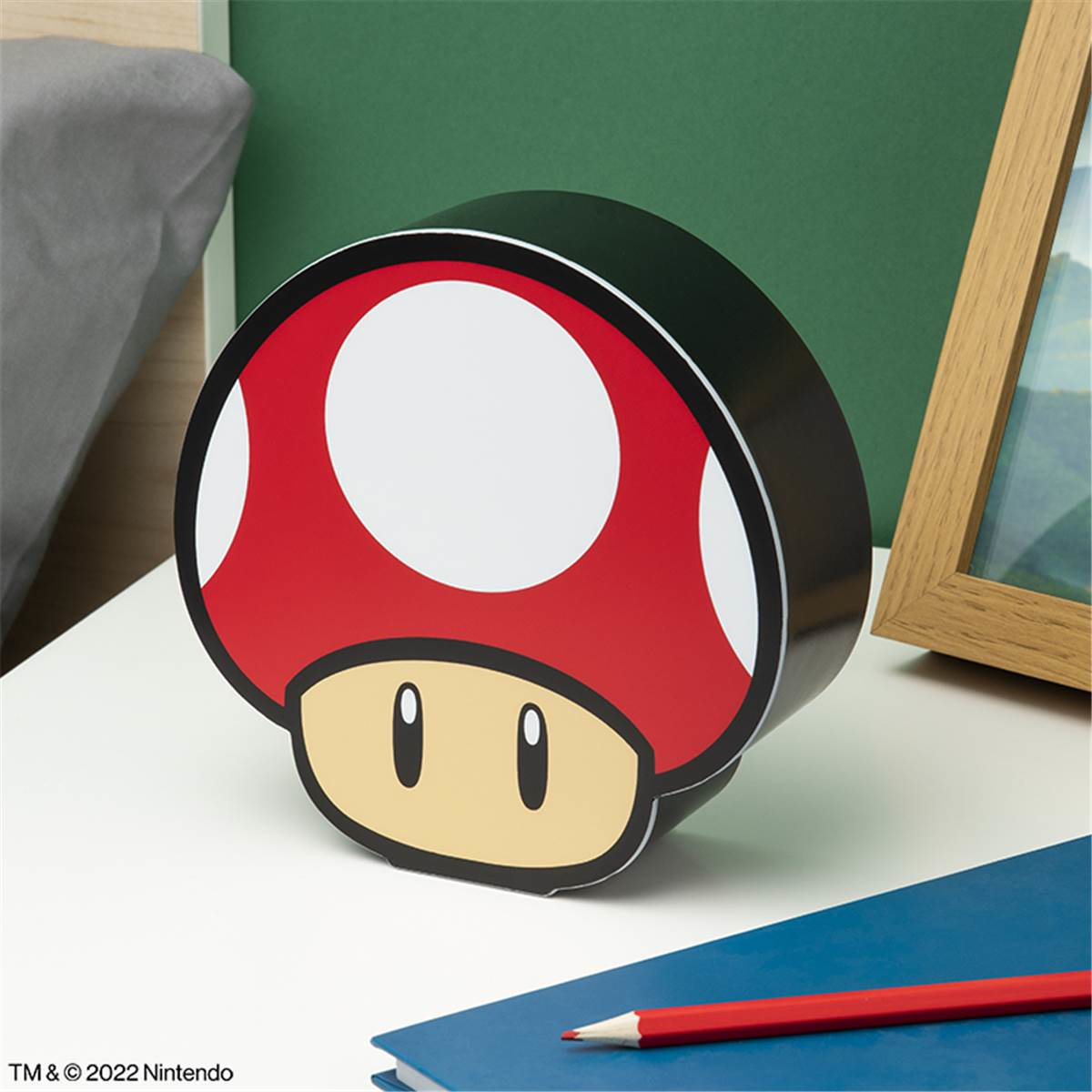PALADONE Super Mario - Super Mushroom - Lumière de décoration (Rouge/Blanc/Noir)