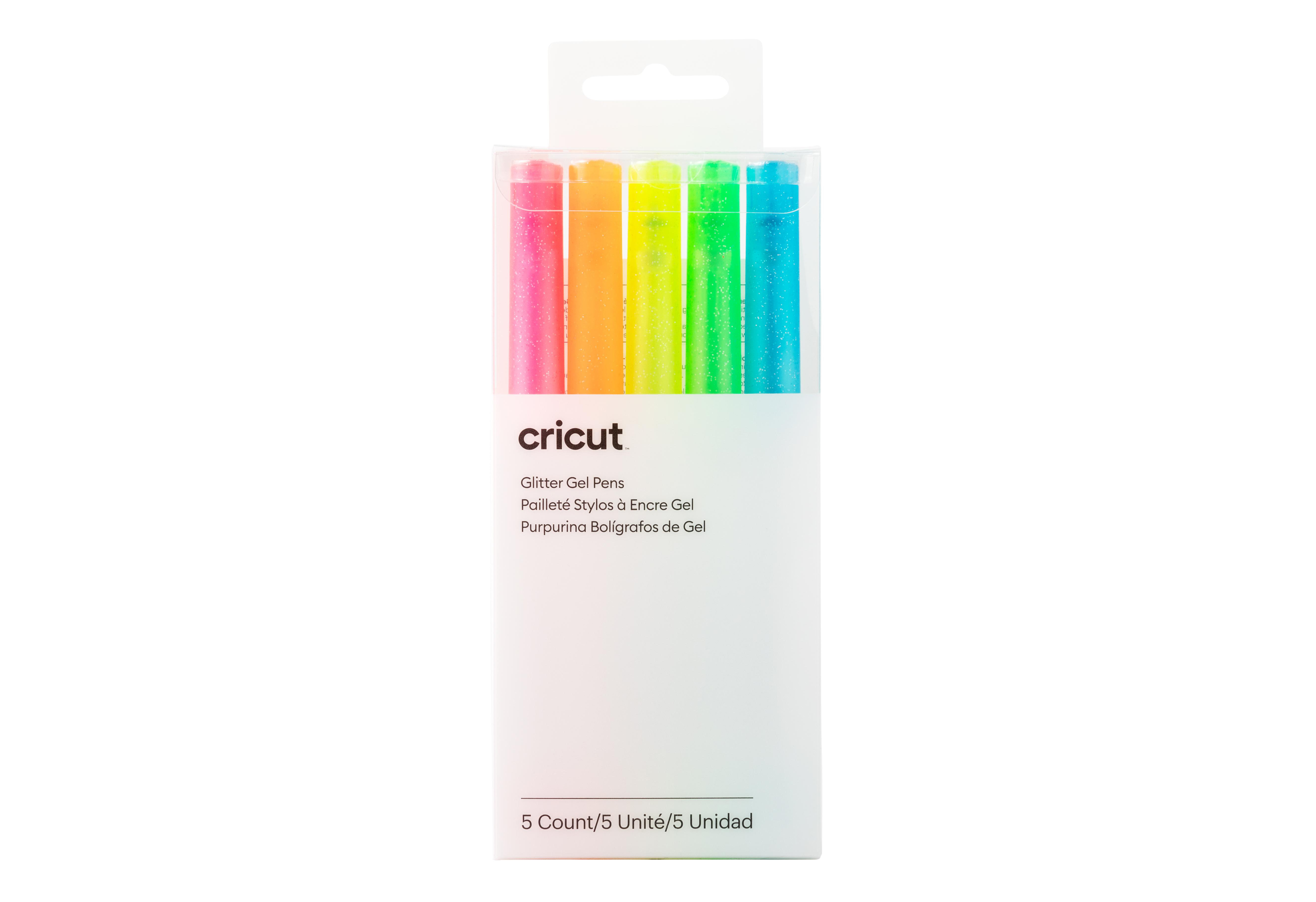 Glitzer-Gel Stifte CRICUT 5er Neonfarben Pack