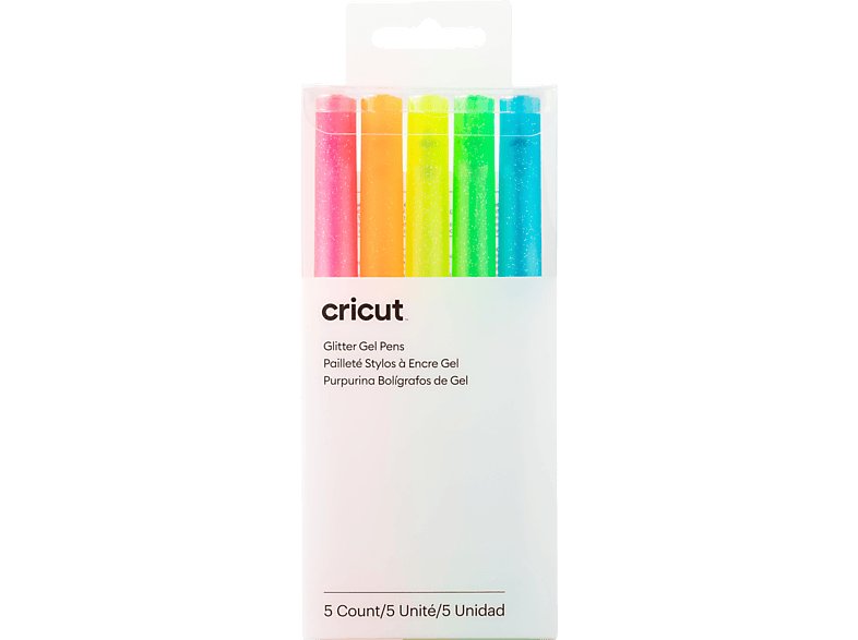CRICUT 5er Pack Glitzer-Gel Stifte Neonfarben