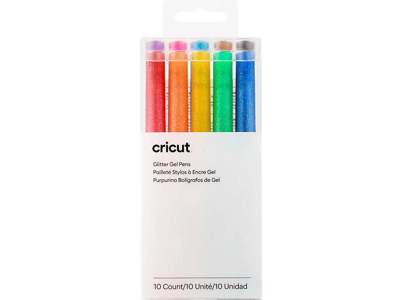 CRICUT 10er Pack Glitzer-Gel Stifte Regenbogenfarben