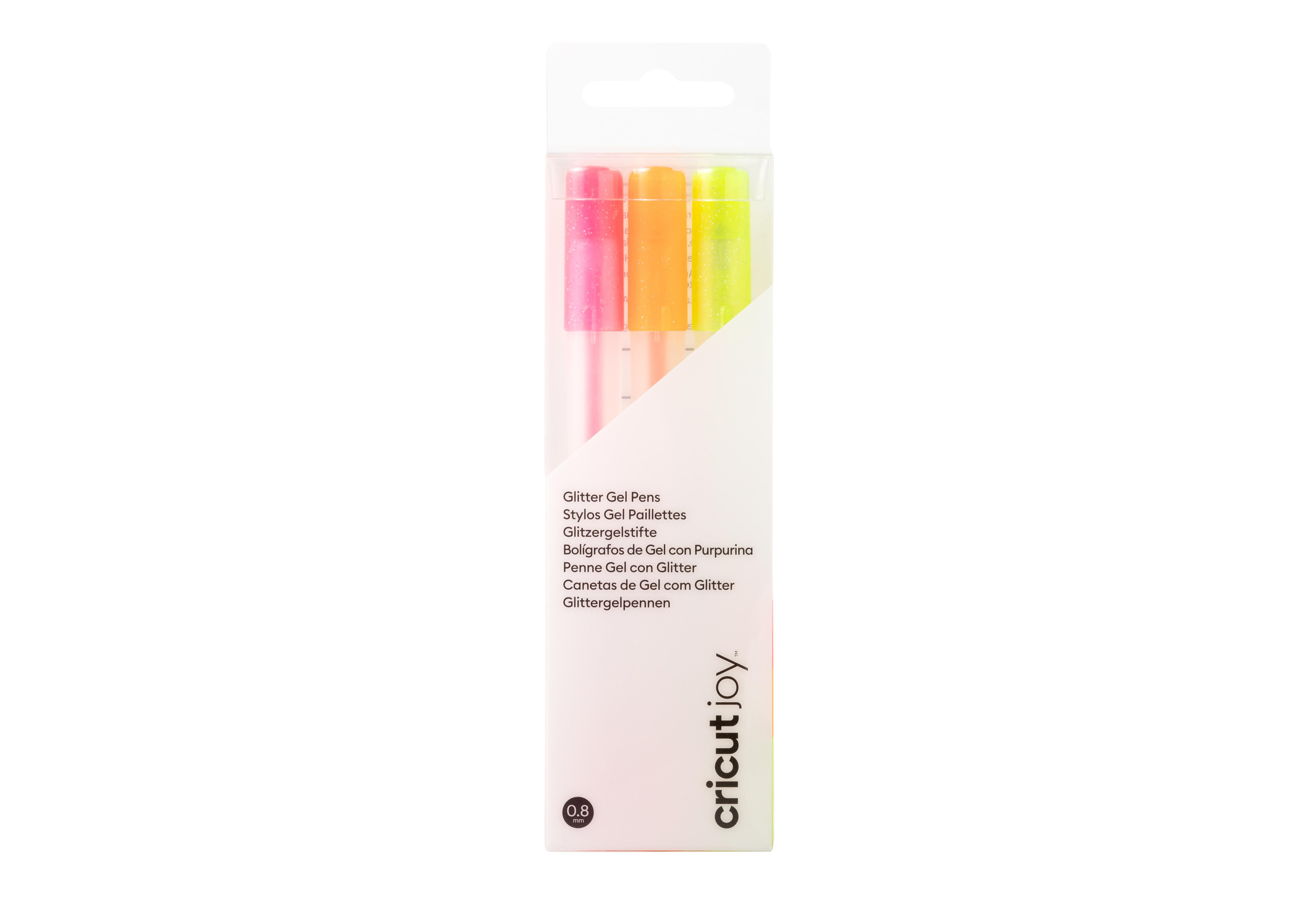 Glitzer-Gel 3er Neonfarben Stifte CRICUT Pack Joy