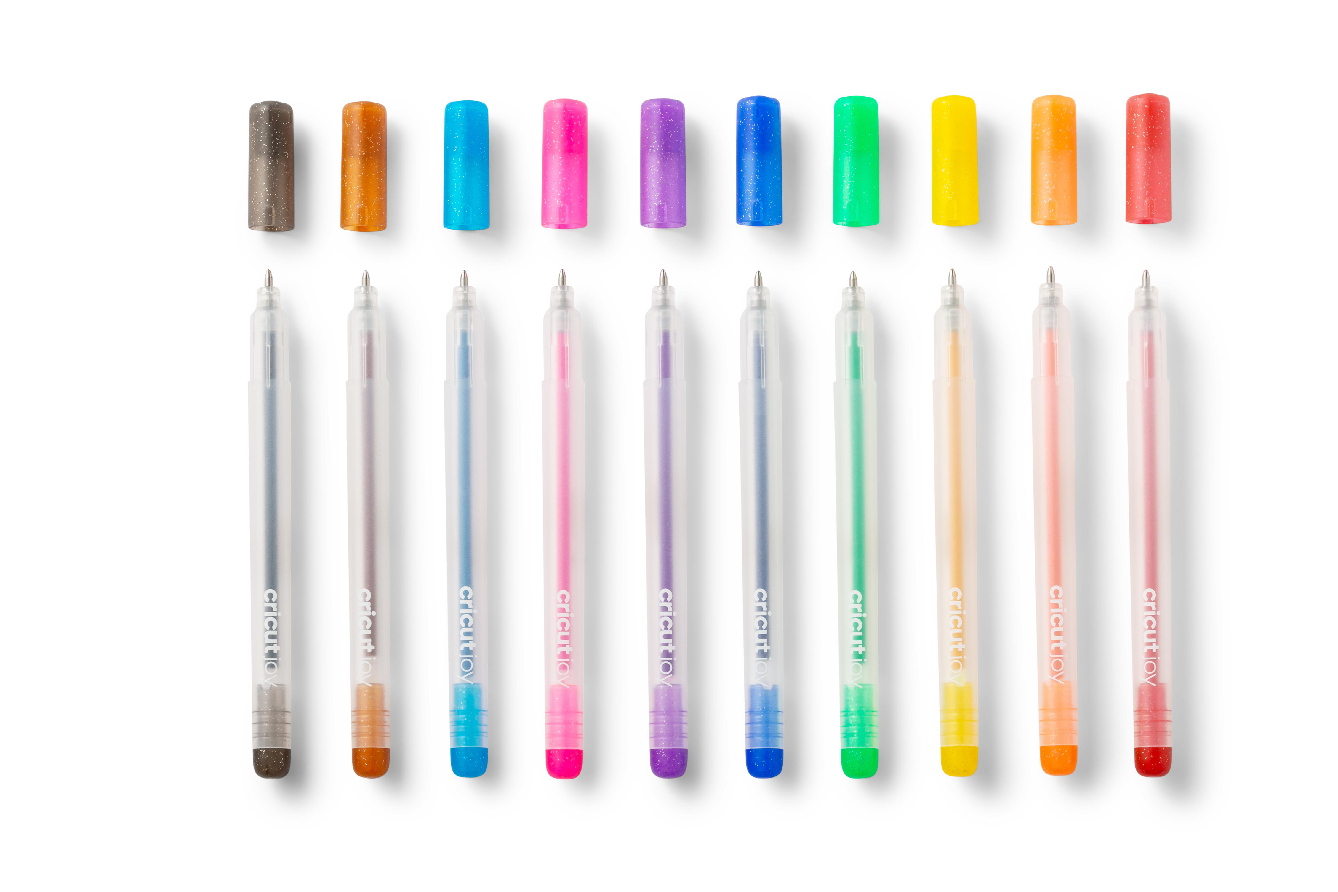 CRICUT Joy 10er Glitzer-Gel Pack Regenbogenfarben Stifte