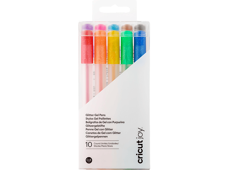 CRICUT Joy 10er Pack Glitzer-Gel Stifte Regenbogenfarben