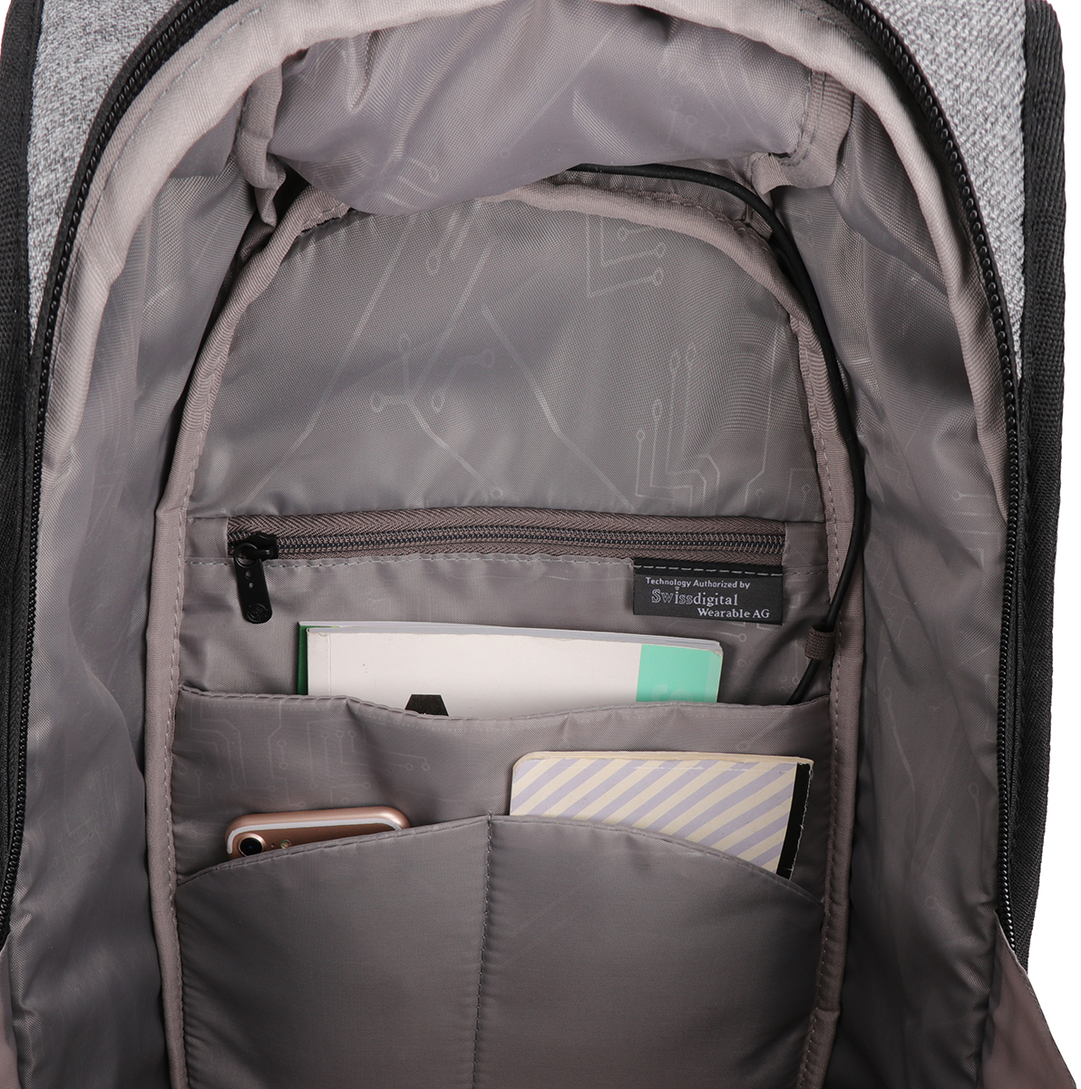 SWISS DIGITAL Sac à dos ordinateur portable 16" Ottico (SD-750)