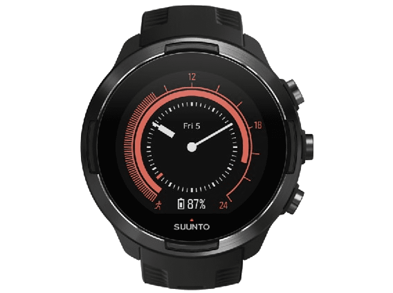 Reloj Deportivo Suunto 9 negro fusedtrack 120 horas autonomía gps con batería larga y del ritmo cardiaco en muñeca black 80 zafiro ss050019000 12