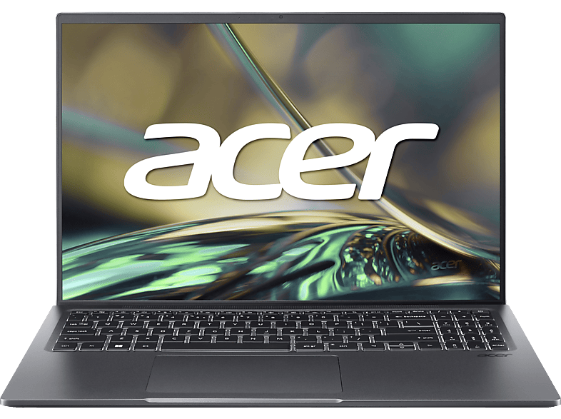 ACER Swift X (SFX16-52G-72LD), EVO, mit Tastaturbeleuchtung, Notebook mit 16,1 Zoll Display, Intel® Core™ i7 Prozessor, 16 GB RAM, 1 TB SSD, Intel ARC A370M, Steel Gray
