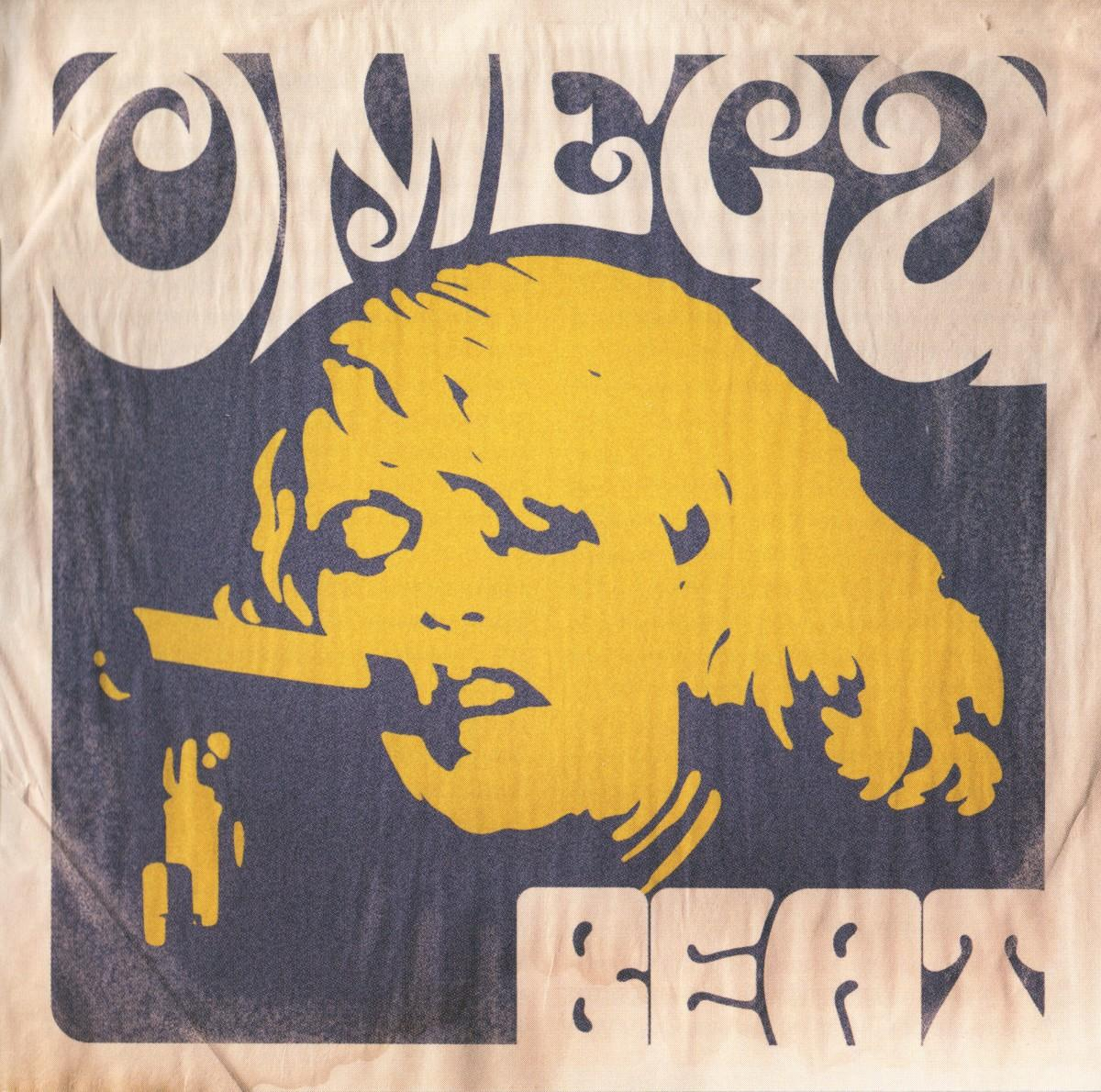 Album borítója sárga arccal és sötétkék háttérrel. A tetején az 'OMEGA' szó látható.